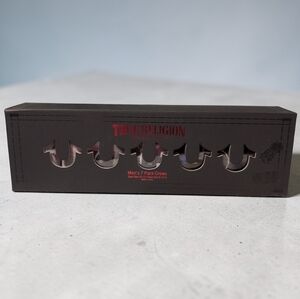 NIB True Religion Brand Jeans Men's 7 Pack Crews Socks Horseshoe Stylish Set